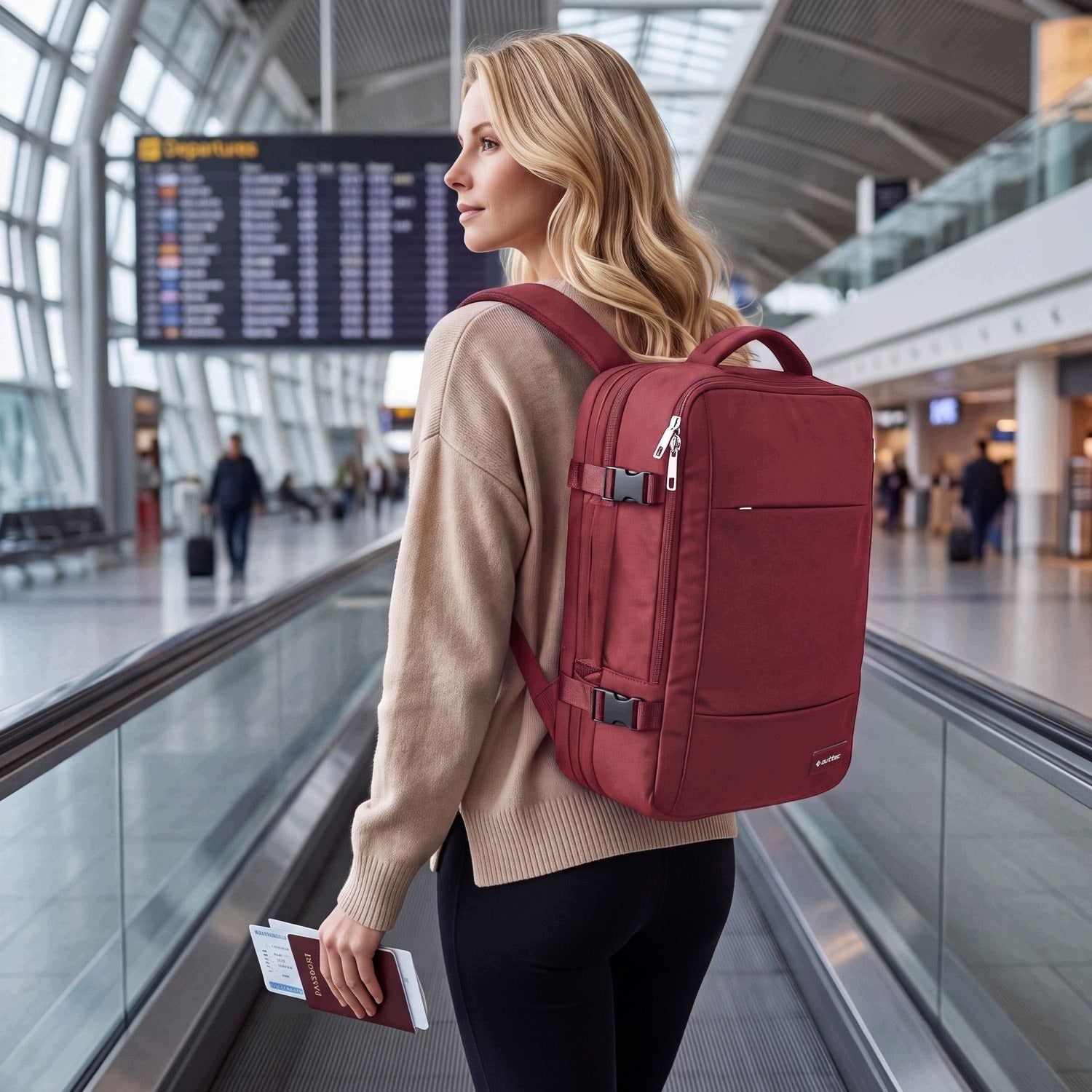 BACKPACK FOR AIRCRAFT 40X30X20 CABIN RYANAIR WIZZAIR SECRET POCKET OUTTEC Brand Outtec