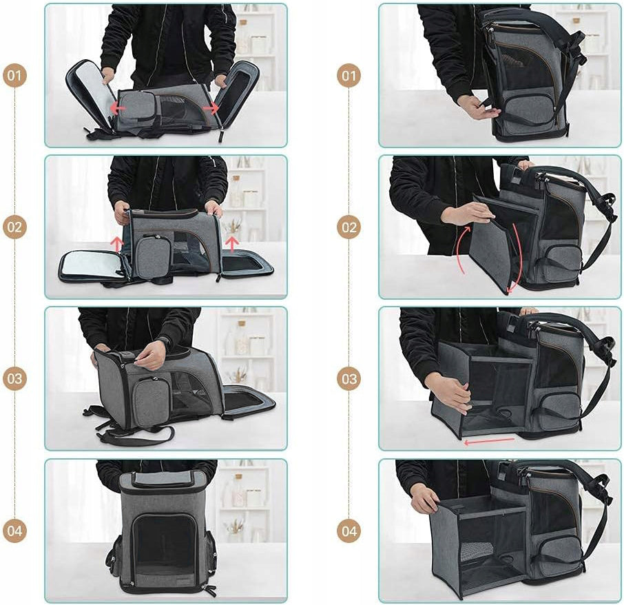 BACKPACK FOR CAT DOG TRANSPORTER FOLDING kr Kind backpack