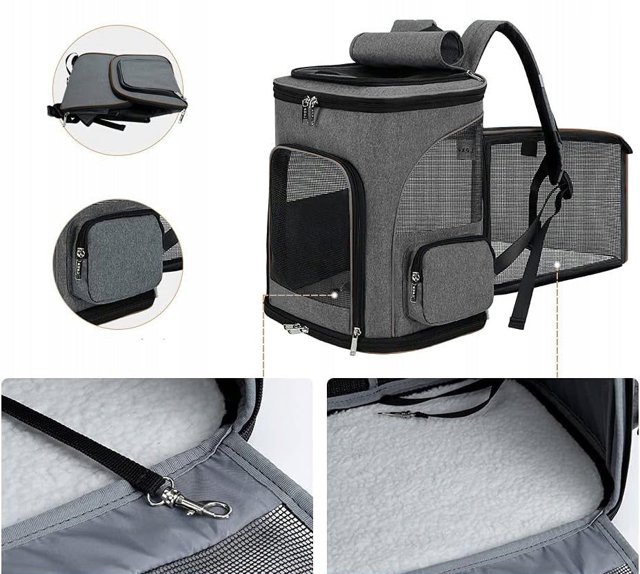 BACKPACK FOR CAT DOG TRANSPORTER FOLDING kr Product height 44 cm