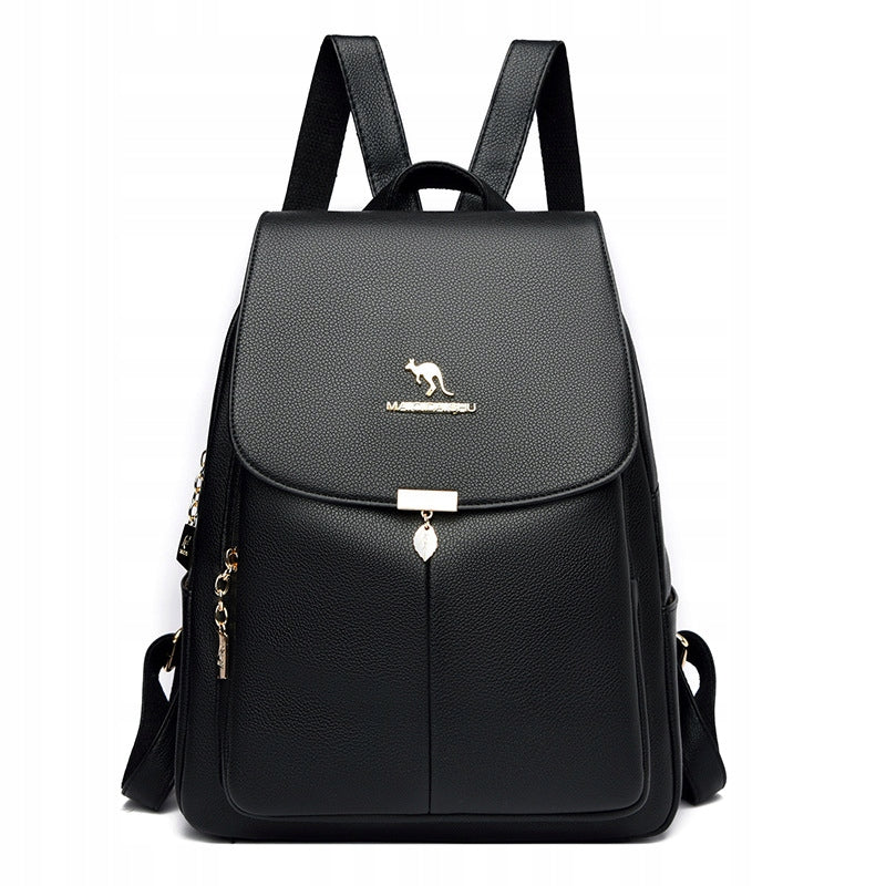 BACKPACK LEATHER BAG WOMEN'S BAG ROOMY STYLISH BACKPACK