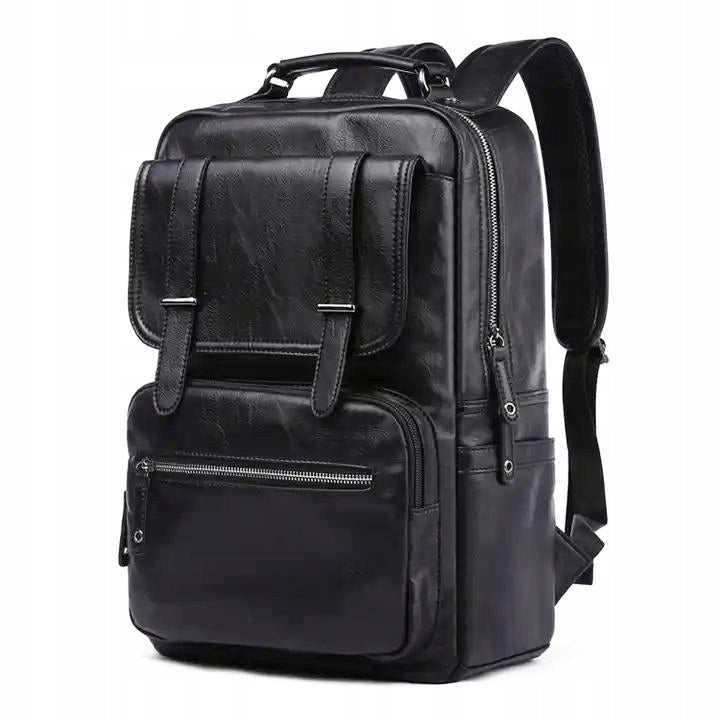 BACKPACK MEN'S URBAN QUALITY ELEGANT LAPTOP POCKET BLACK FOR SCHOOL WORK