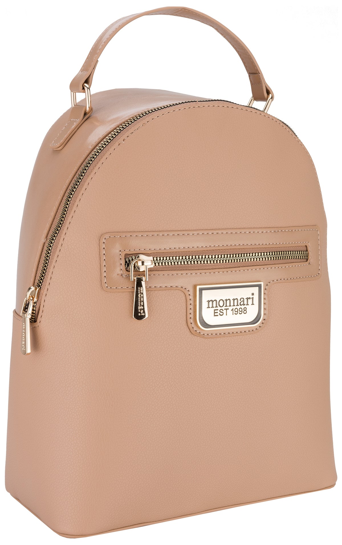 BACKPACK MONNARI ELEGANT BEIGE LOGO POCKET