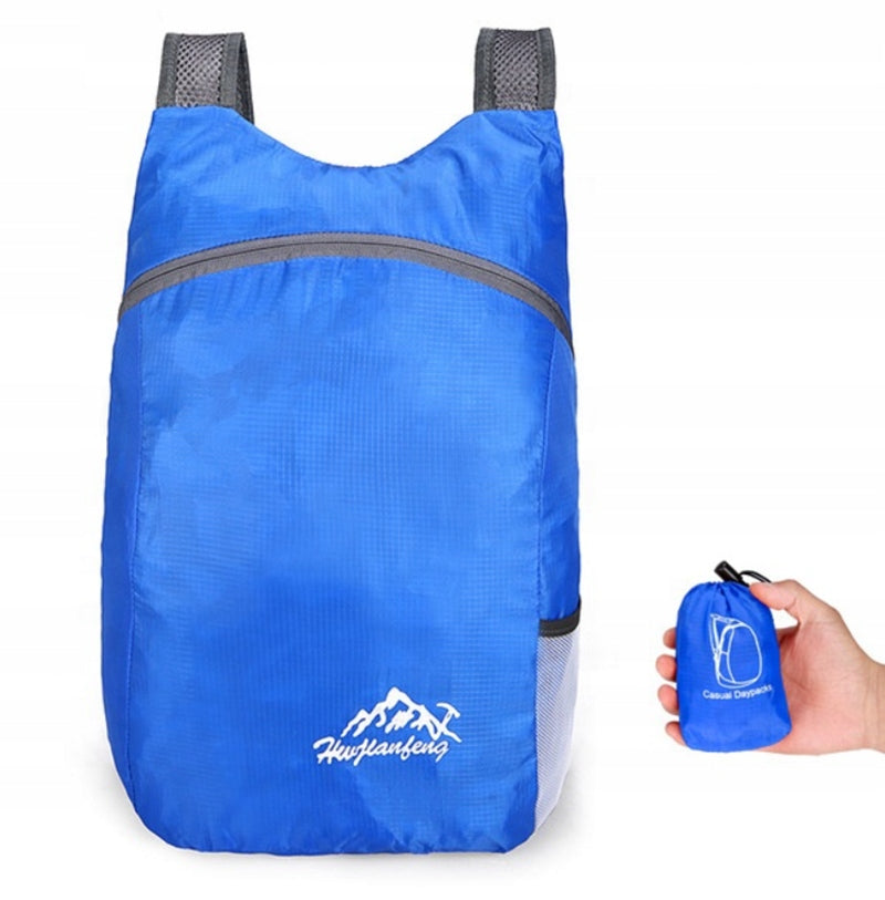 BACKPACK ORTALION TRAVEL LIGHT HANDHELD BLUE FOLDING FOR TRIP
