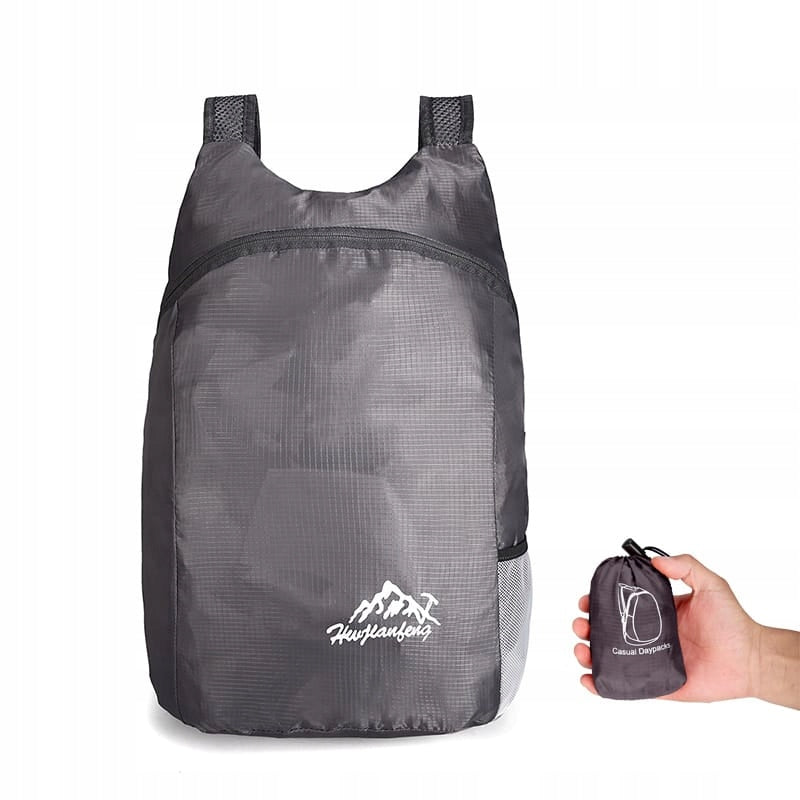 BACKPACK ORTALION TRAVEL LIGHTWEIGHT HANDHELD GREY FOLDING FOR TRIP
