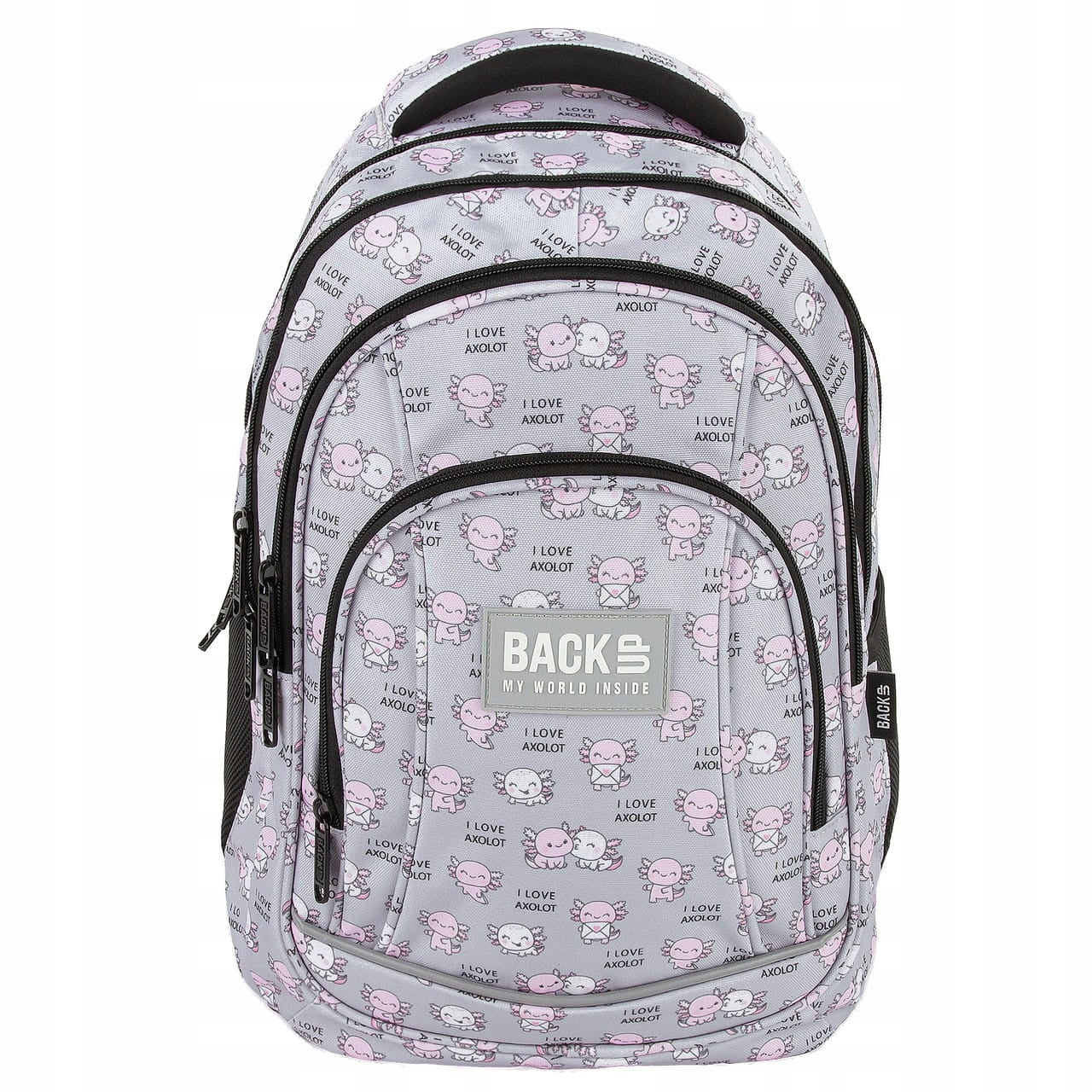 BACKPACK SCHOOL BACKUP AXOLOT GREY Type multi compartment