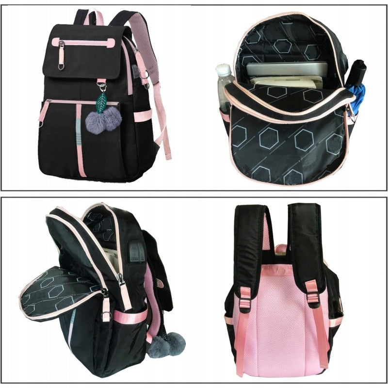 BACKPACK SCHOOL SATCHEL FOR SCHOOL YOUTH SCHOOL USB EAN (GTIN) 5903678579708
