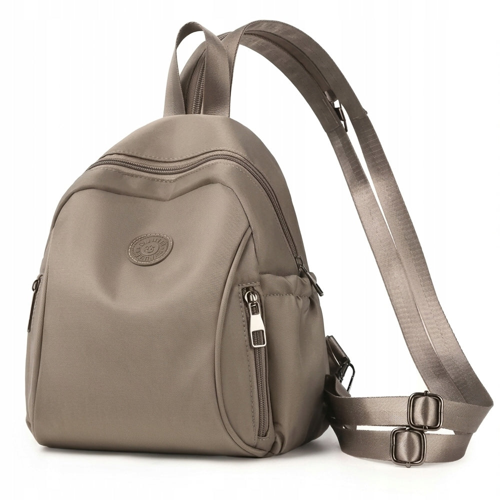BACKPACK SMALL ELEGANT URBAN LIGHT DARK BEIGE TERRAMODA QUALITY Brand Terra Moda