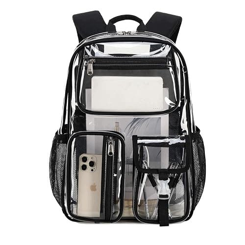 BACKPACK TRANSPARENT WATERPROOF FOR GIRLS BOYS SCHOOL HOME Brand no brand