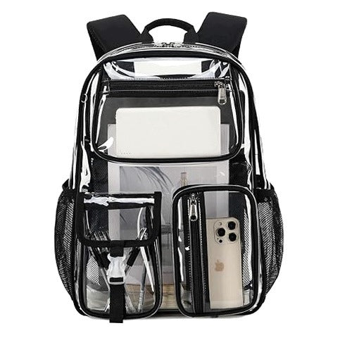 BACKPACK TRANSPARENT WATERPROOF FOR GIRLS BOYS SCHOOL HOME