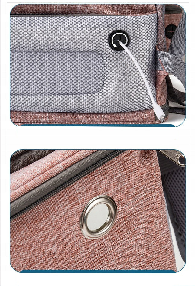 BACKPACK TRANSPORTER DOG CAT BAG Color gray