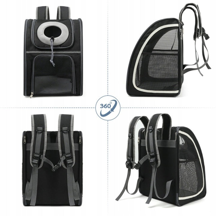 BACKPACK TRANSPORTER DOG CAT BAG WITH MESH FULLY VENTILATED FOLDING Manufacturer code PLECAK DLA KOTA PSA TRANSPORTER