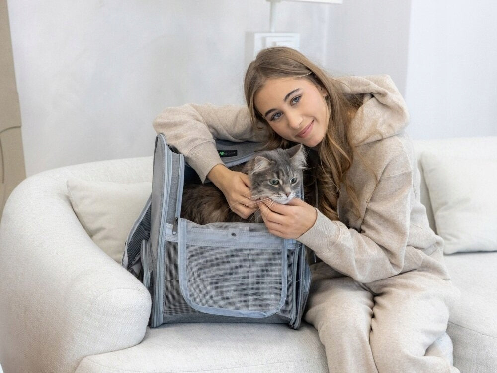 BACKPACK TRANSPORTER FOR ANIMALS PETIGIO PETI-TO-TRAVEL PETI 753-G Material synthetic material