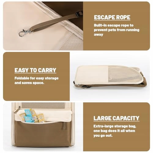 BACKPACK TRANSPORTER FOR CAT DOG OXFORD FABRIC 600D TO 16 5KG steel Kind backpack