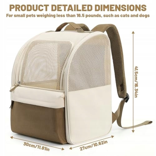 BACKPACK TRANSPORTER FOR CAT DOG OXFORD FABRIC 600D TO 16 5KG steel Manufacturer code Bez marki