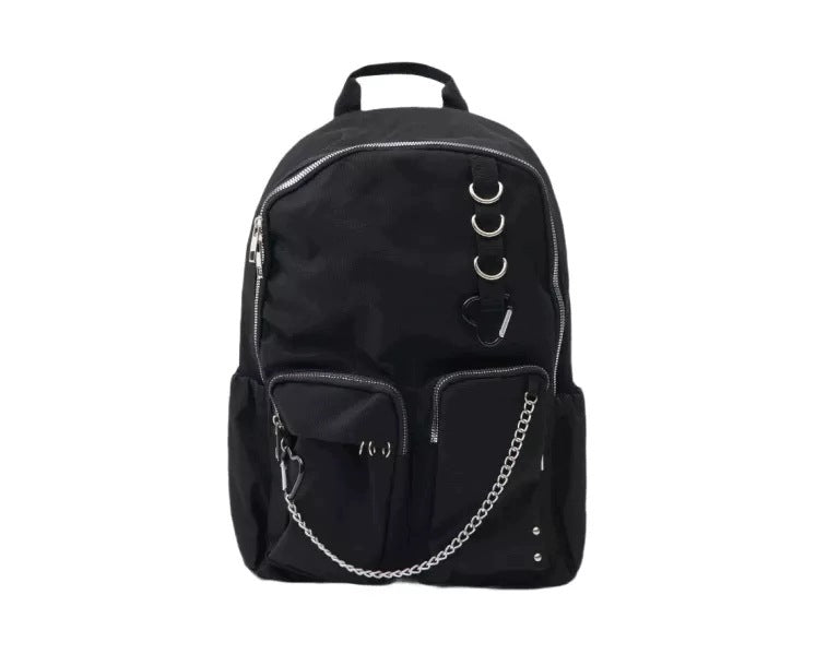BACKPACK WITH CHAIN AND METAL DECORATIONS Brand sinsay