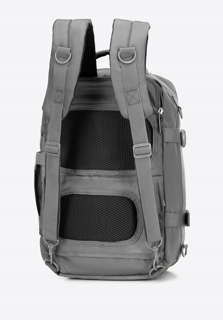 BACKPACK WITTCHEN MULTIFUNCTIONAL AIRCRAFT 29-3P-000-01B GREY 2in1 40x30x20 LARGE Brand WITTCHEN