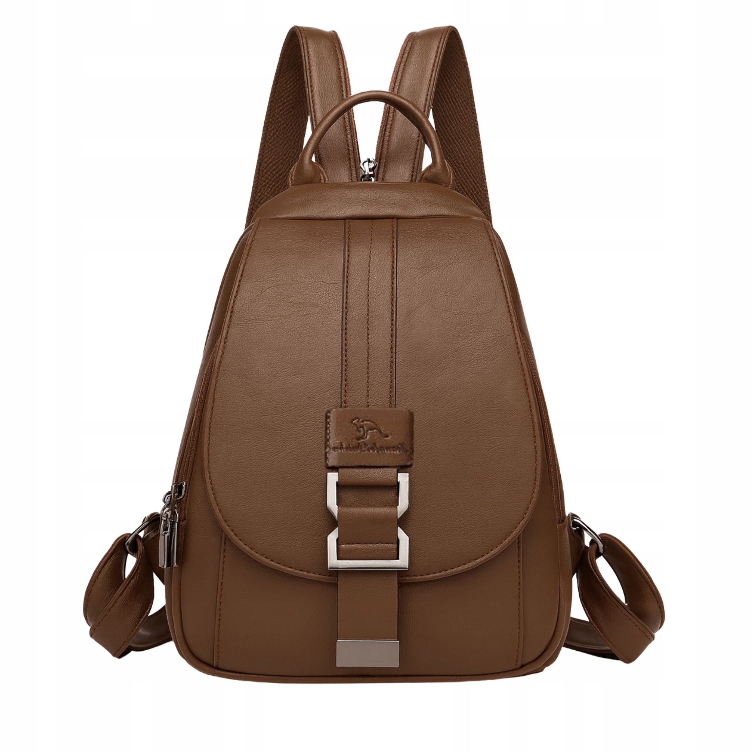 BACKPACK WOMEN'S CITY BACKPACK FOR SCHOOL WORK ECO LEATHER VINTAGE BAG 2IN1 Brand Imiti