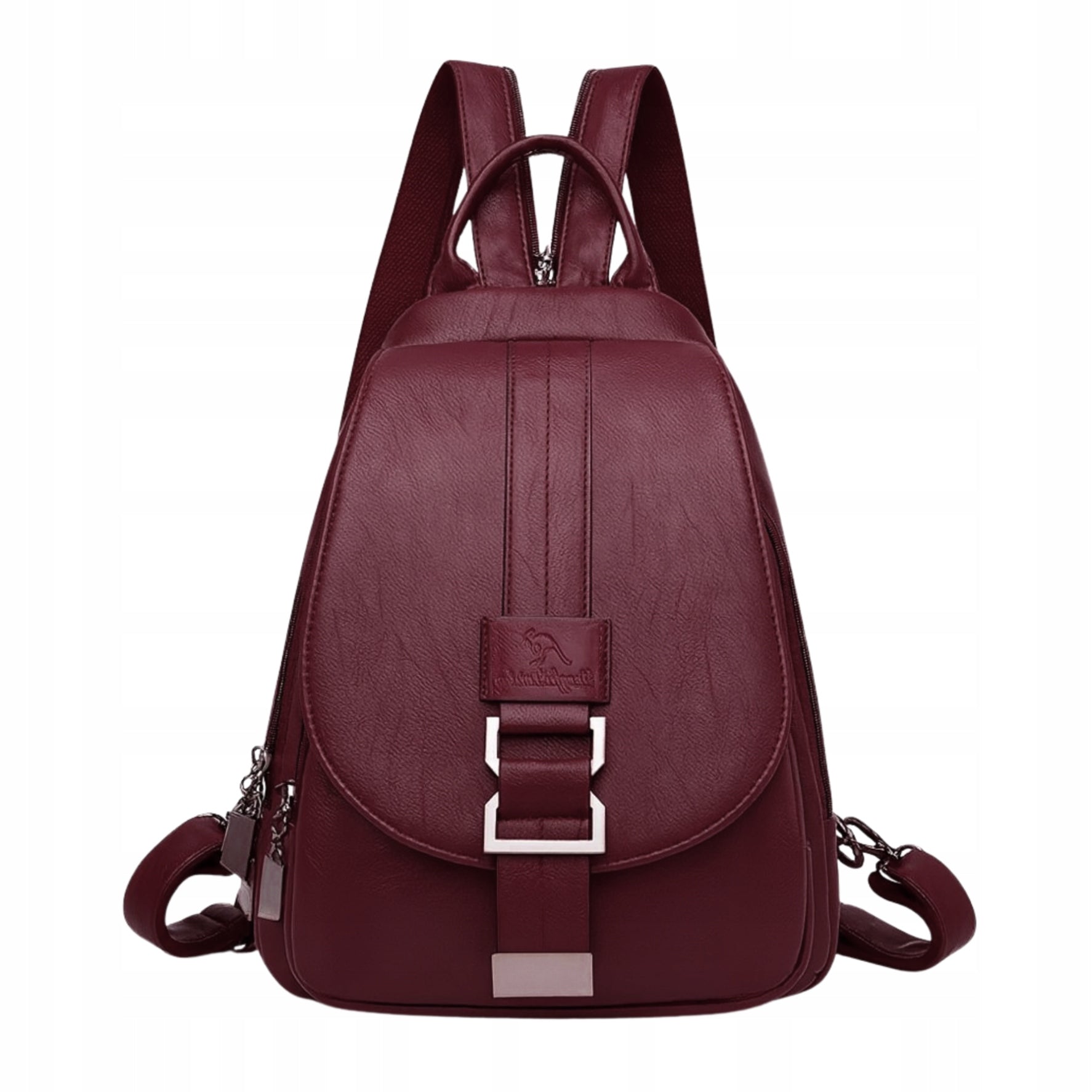 BACKPACK WOMEN'S CITY BACKPACK FOR SCHOOL WORK ECO LEATHER VINTAGE BAG 2IN1 Brand Imiti