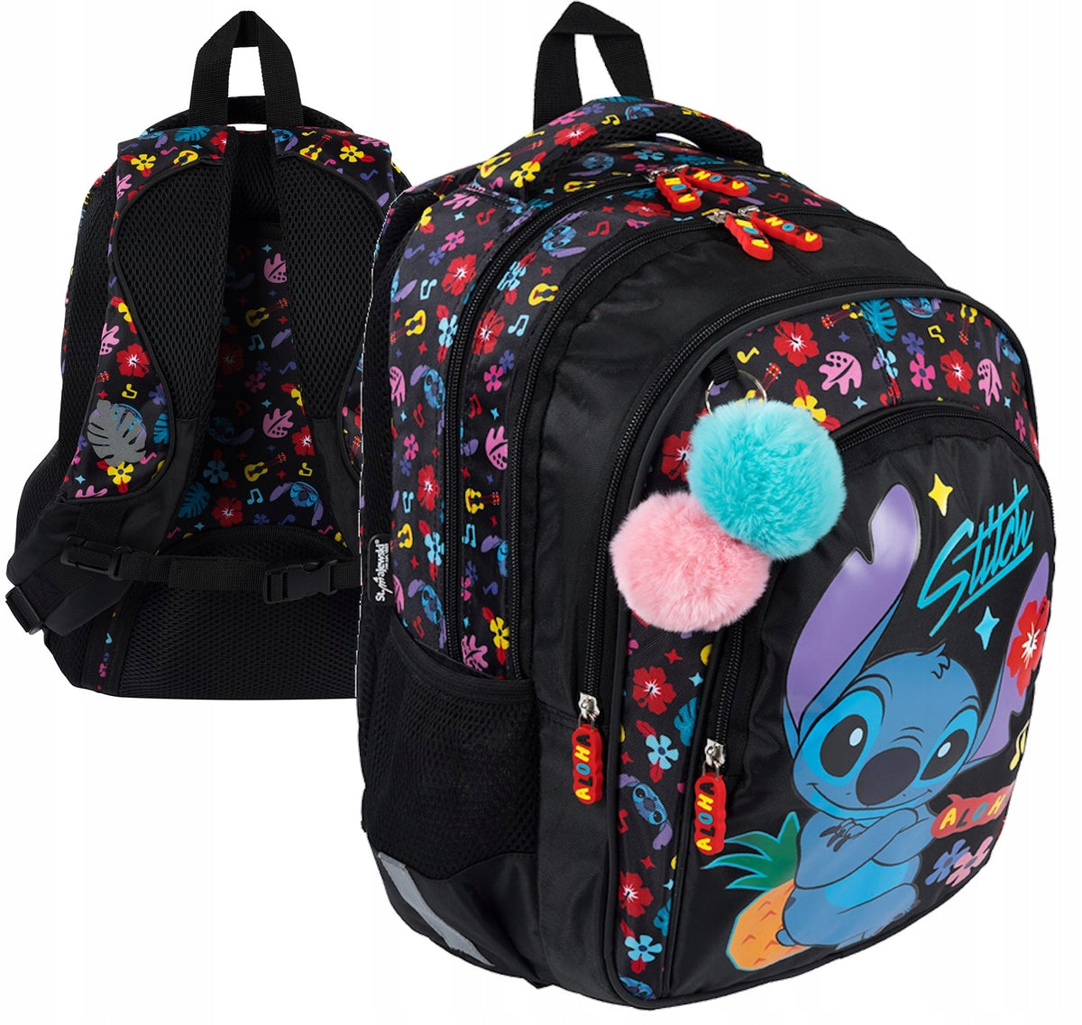 BACKPACK school satchel Disney Stitch Aloha Black | Class 1-3