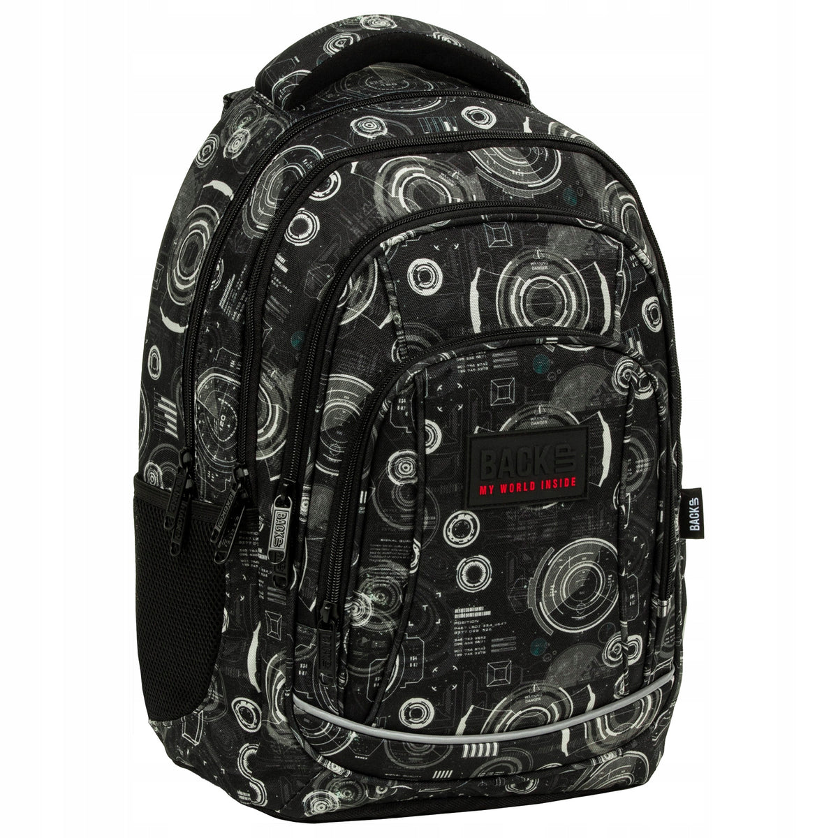 BACKUP SCHOOL BACKPACK YOUTH BLACK RADAR for boy A39
