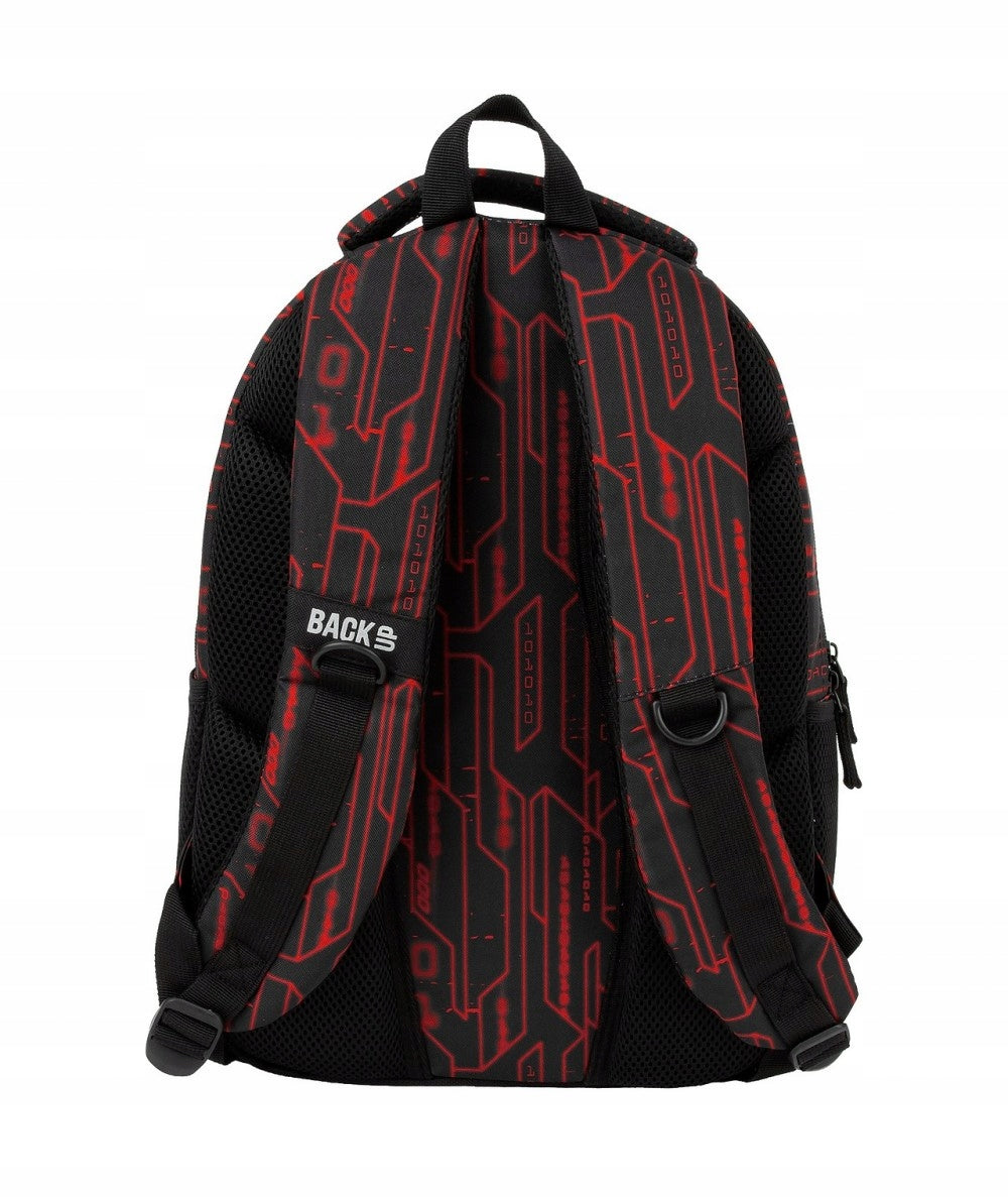 BACKUP YOUTH SCHOOL BACKPACK FOR BOY FIGURE BLACK RED 3D Manufacturer code PLB7X51