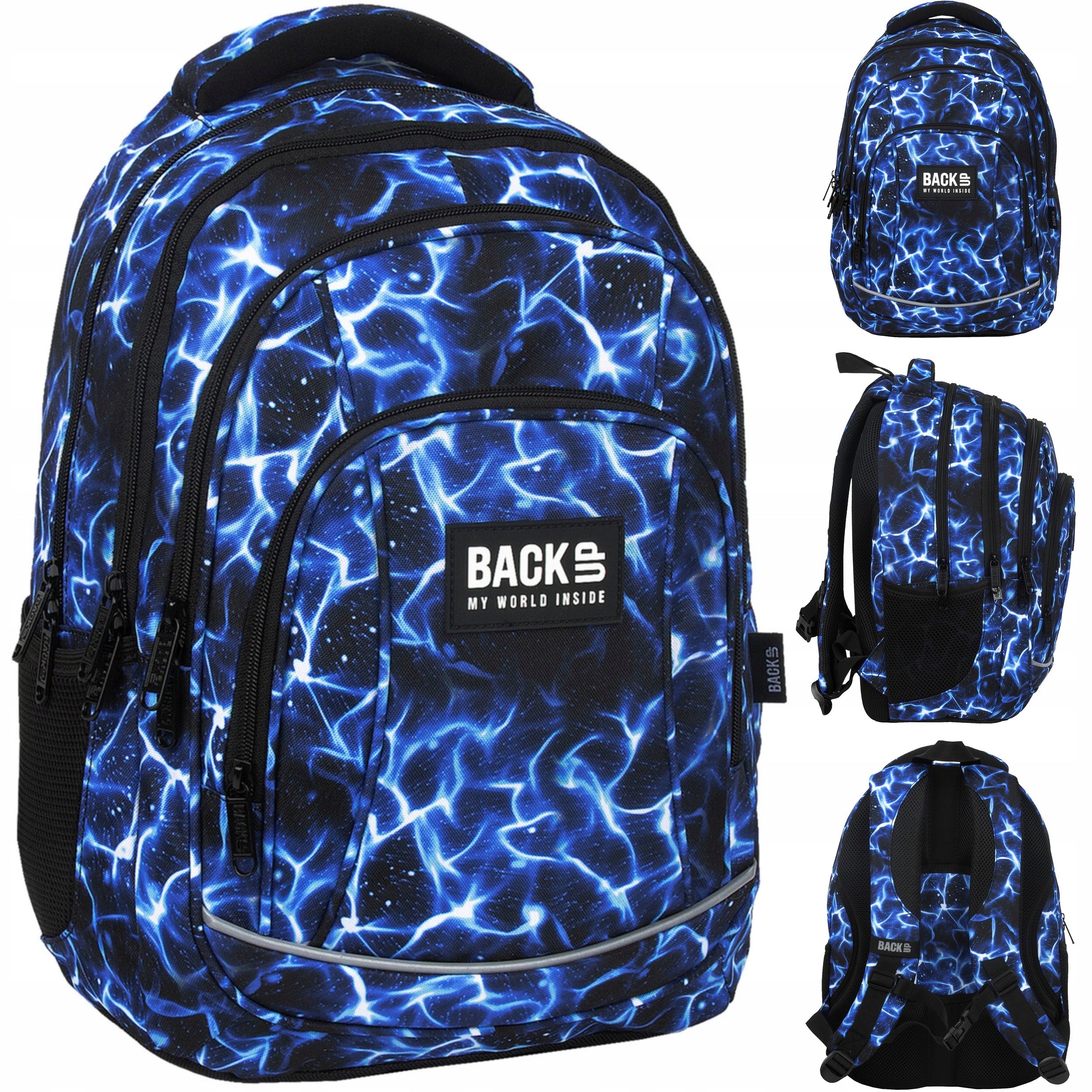 BACKUP YOUTH SCHOOL BACKPACK FOR SCHOOL SKY WATER BLUE