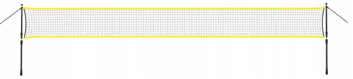 BADMINTON NET +POSTS ADJUSTABLE TELESCOPIC STEEL NILS 600 x 60cm Kind cover mesh pole