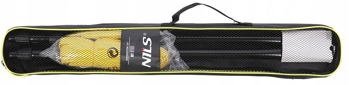 BADMINTON NET +POSTS ADJUSTABLE TELESCOPIC STEEL NILS 600 x 60cm Number of items in the set 1