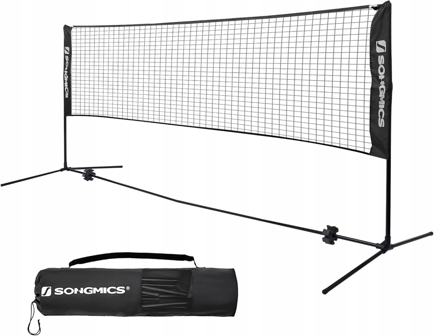 BADMINTON NET VOLLEYBALL TENNIS SONGMICS 5M HEIGHT ADJUSTMENT FOLDING