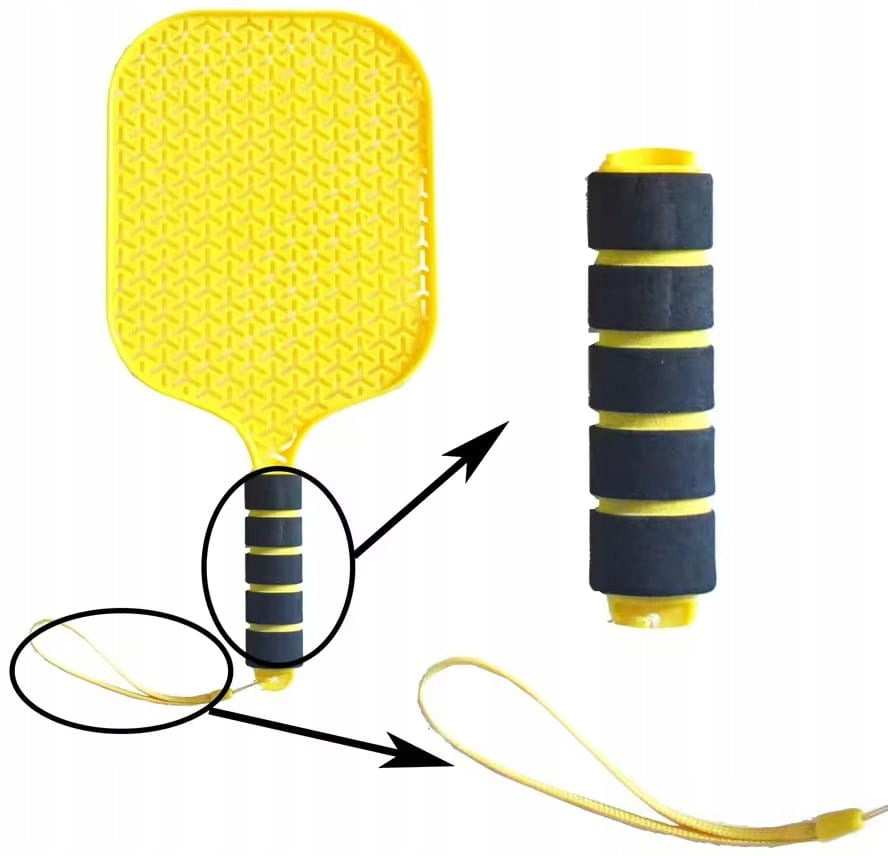 BADMINTON RACKET SET 40CM BEACH PADDLES + SHUTTLECOCK BALL Packaging status original