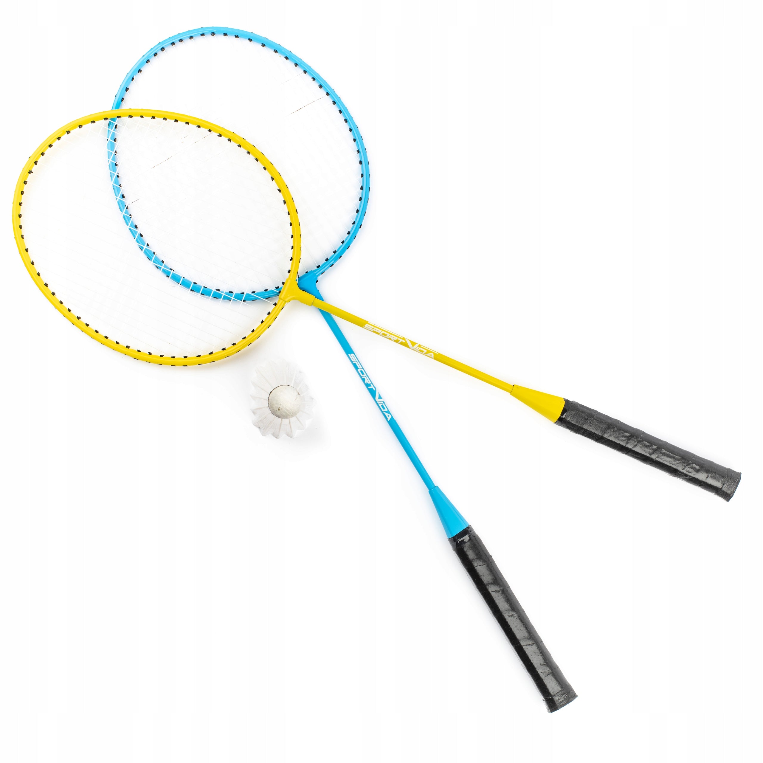 BADMINTON SET 4 RACKETS 3 DARTS NET SPORTVIDA Brand Sportvida