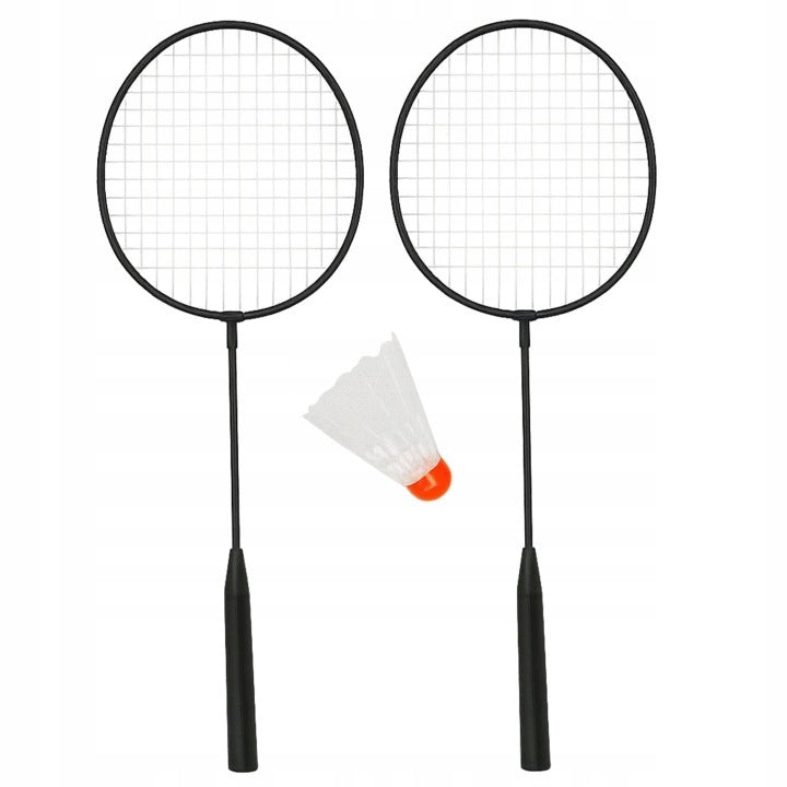 BADMINTON SET RACKET BADMINTON RACKETS 2 PADDLES + SHUTTLECOCK Manufacturer code Q260412119
