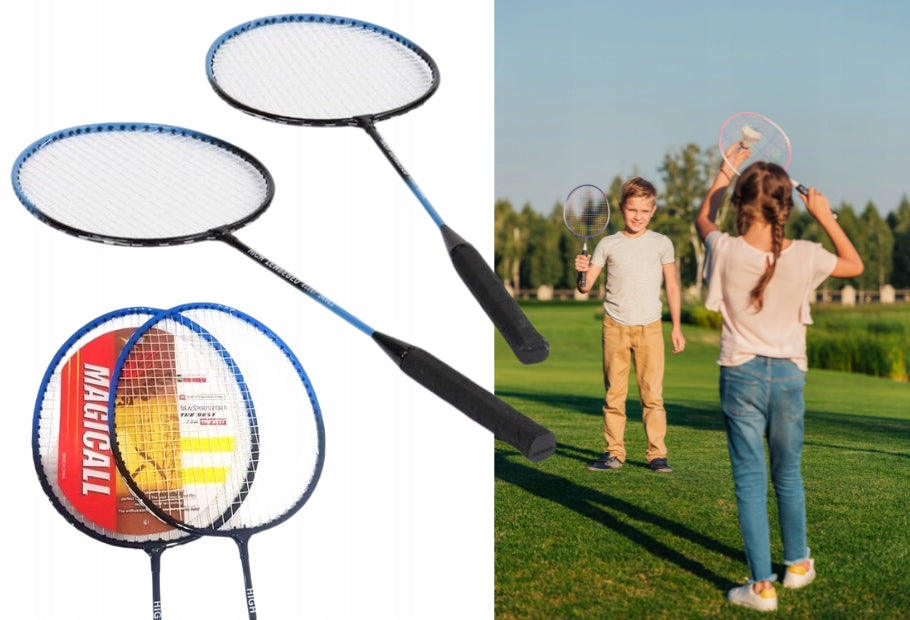 BADMINTON SET RACKET PADDLES IN A COVER Kind cover racket set