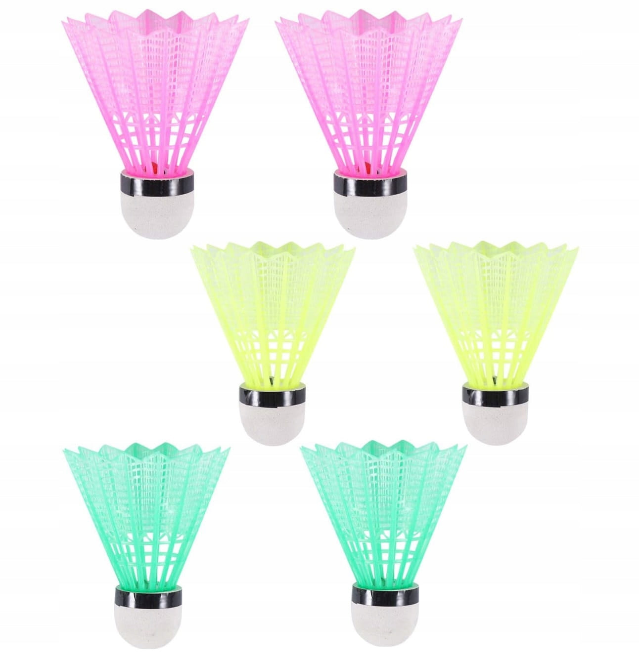 BADMINTON SHUTTLECOCKS 6PCS SET COLORFUL SHUTTLECOCK SET Kind shuttlecock set