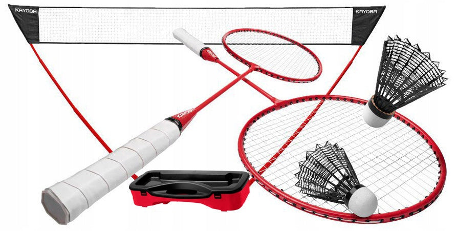 BADMINTON racket cover net shuttlecock set