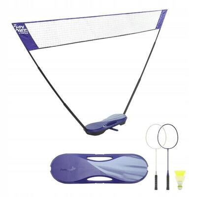 BADMINTON set for playing COMPLETE Mesh posts 2 ROCKETS 2 DARTS