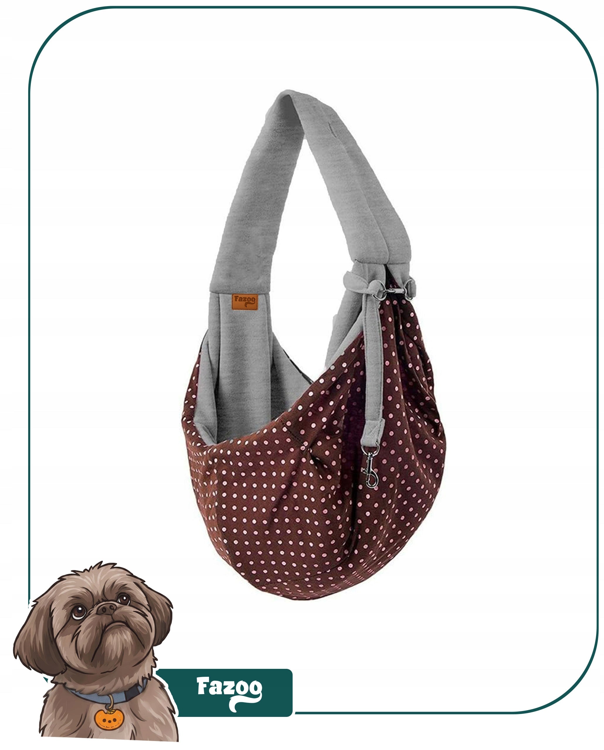 BAG CARRIER for Dog Cat Rabbit Shoulder Transporter Kangaroo Cotton XL Size XL