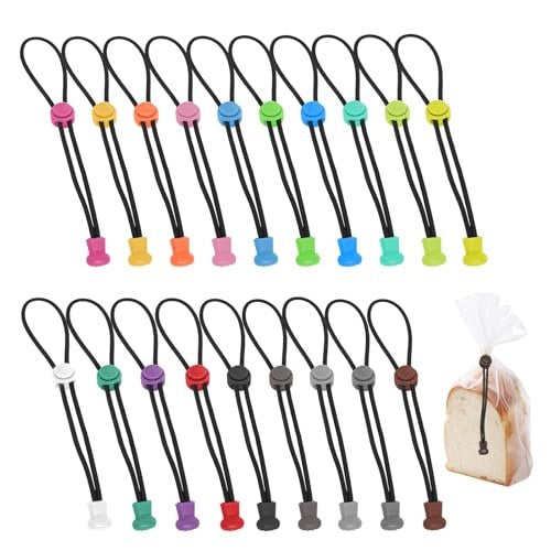 BAG CLIPS CLOSING BAGS COLORFUL ADJUSTABLE 19 PCS GIFT Brand no brand