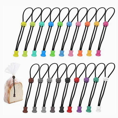 BAG CLIPS CLOSING BAGS COLORFUL ADJUSTABLE 19 PCS GIFT