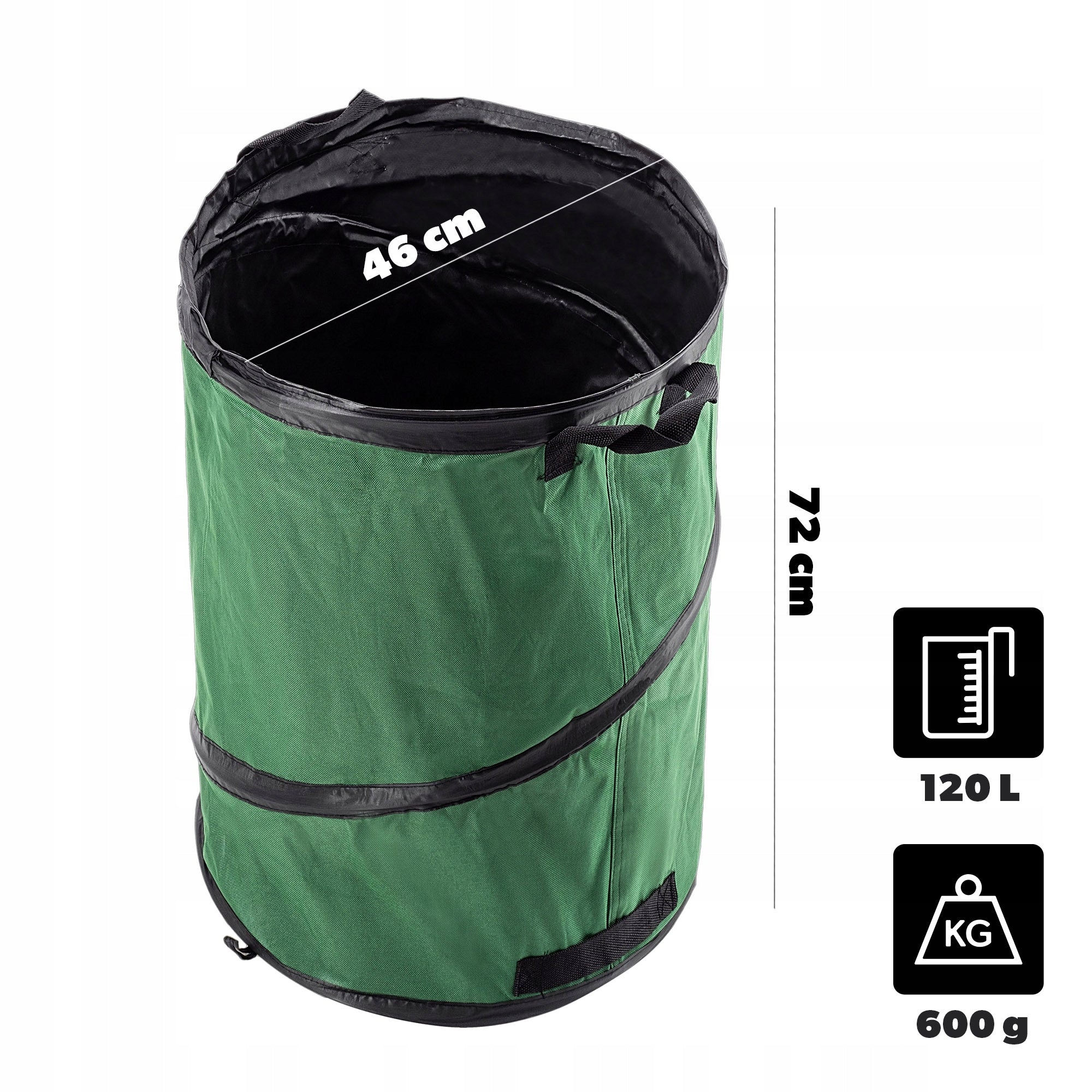 BAG ON THE LIST GARDEN BASKET WASTE GRASS FOLDING STRONG WITH HANDLES 120 L Manufacturer code K12892