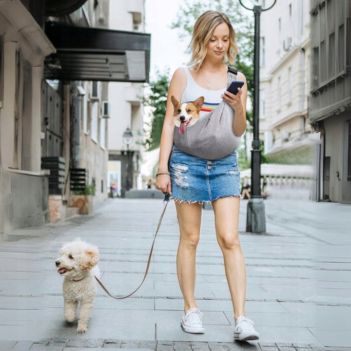 BAG SHOULDER NET FOR CARRYING DOG ANIMALS TRANSPORTER BACKPACK CARRIER Size M/L