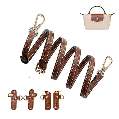 BAG STRAP LONGCHAMP MINI BAG LEATHER ADJUSTABLE WOMEN'S METAL