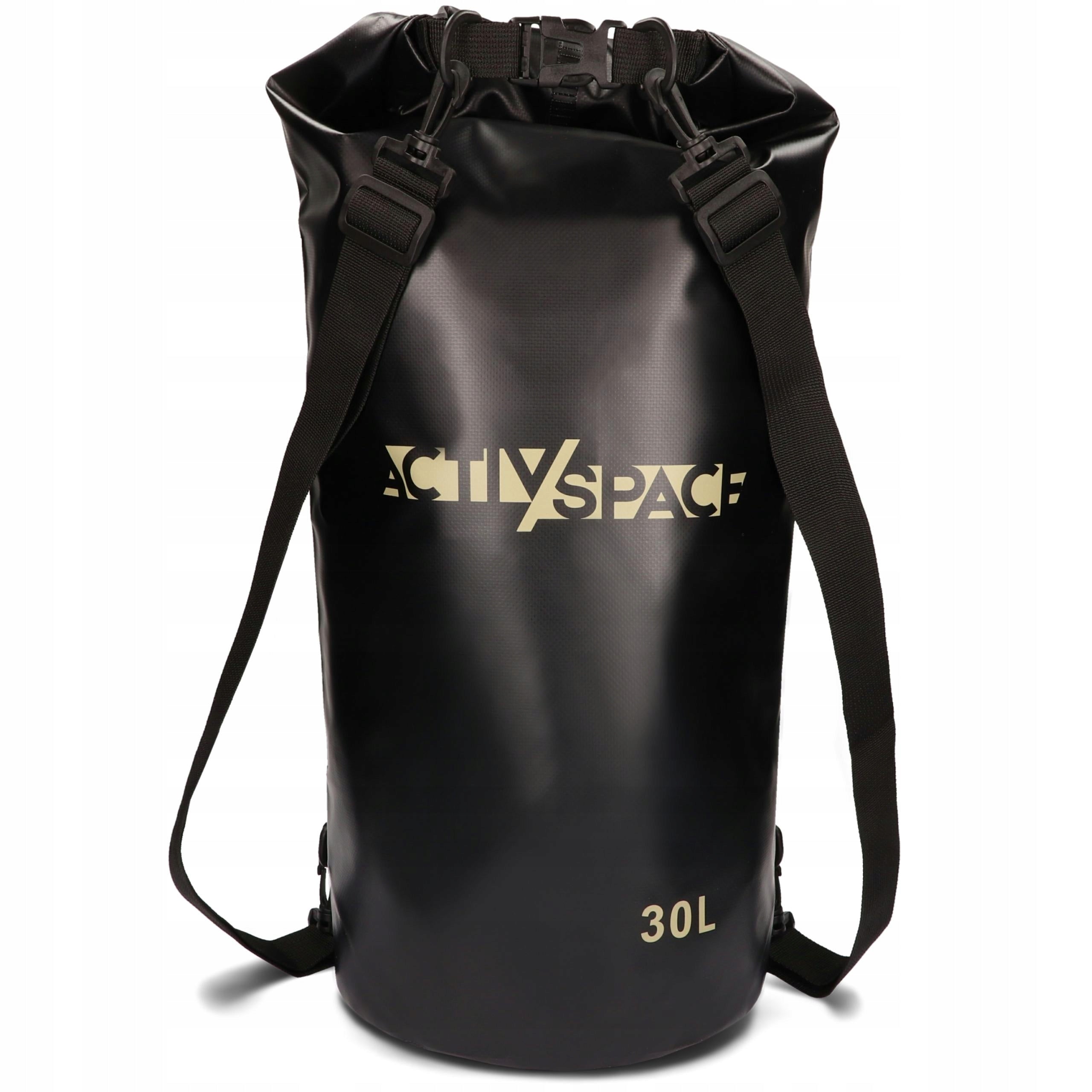 BAG WATERPROOF SAILING 30L BAG KAYAK BACKPACK STRONG ACE Color black