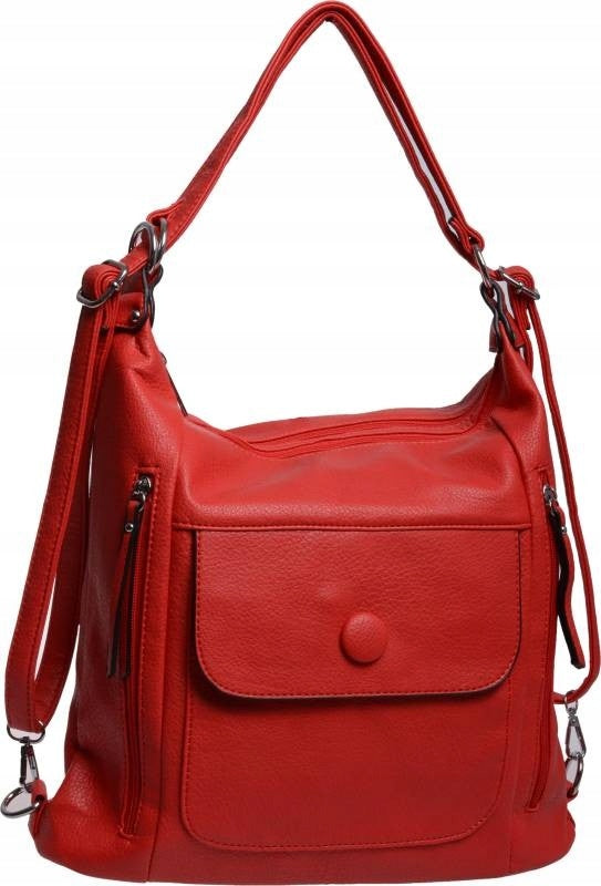BAG WOMEN'S BACKPACK ROOMY WOMEN'S BAG red Brand no brand