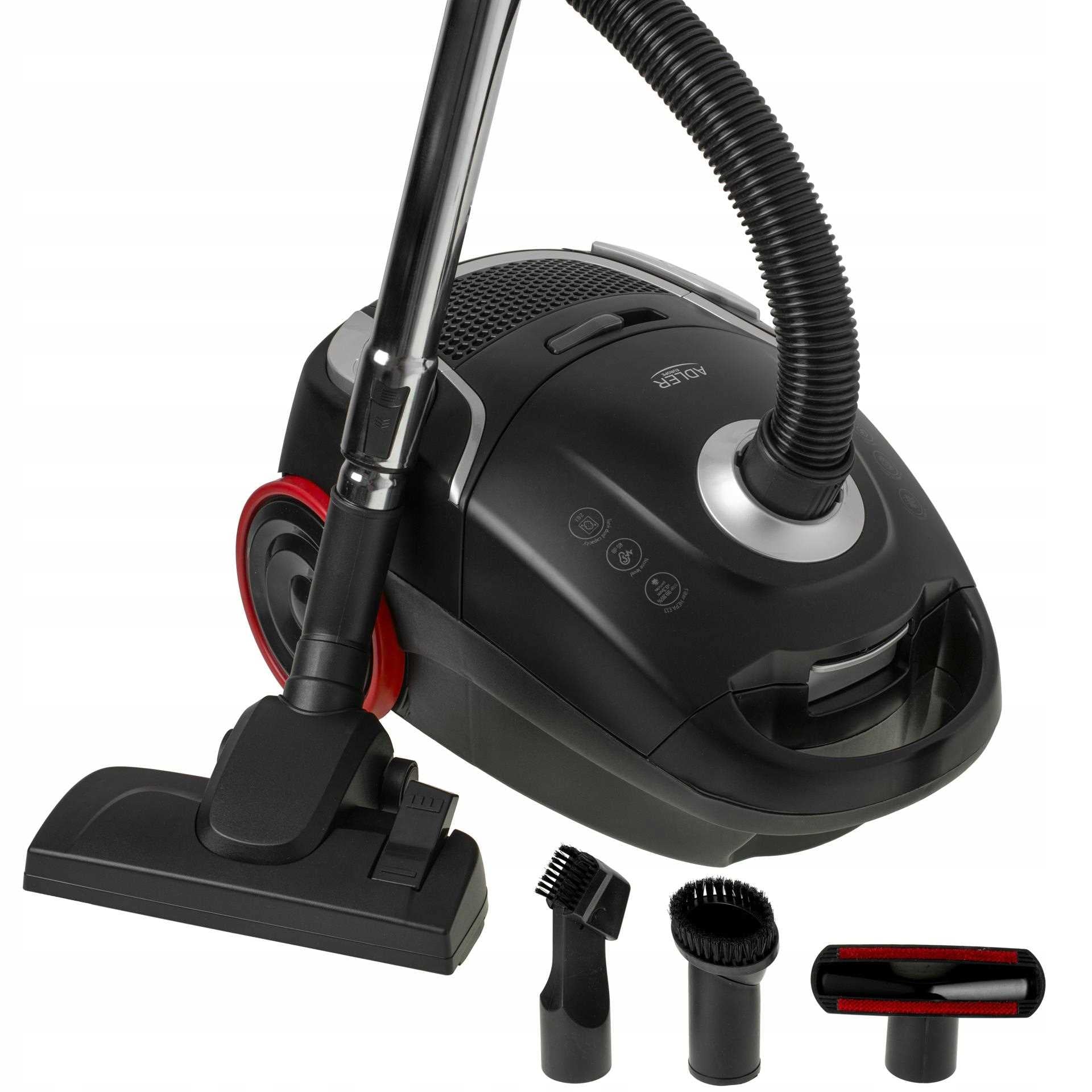 BAGGED VACUUM CLEANER POWERFUL TRADITIONAL 2200W 17 kPa HEPA Lightweight and Quiet 65dB Manufacturer code AD 7054
