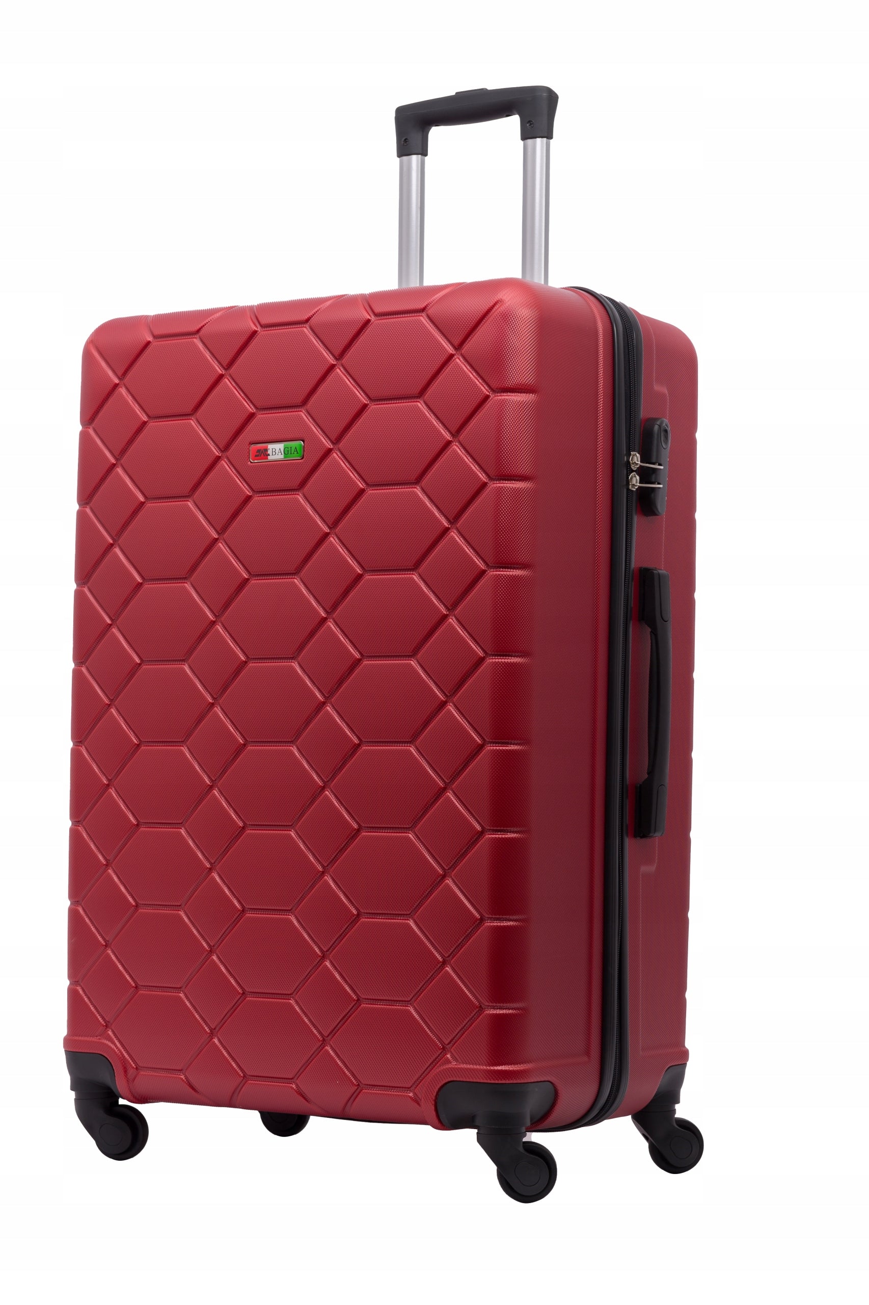 BAGIA AMSTERDAM SET SUITCASE SET 3 PIECES TRAVEL LUGGAGE ABS SUITCASES Height 75 cm