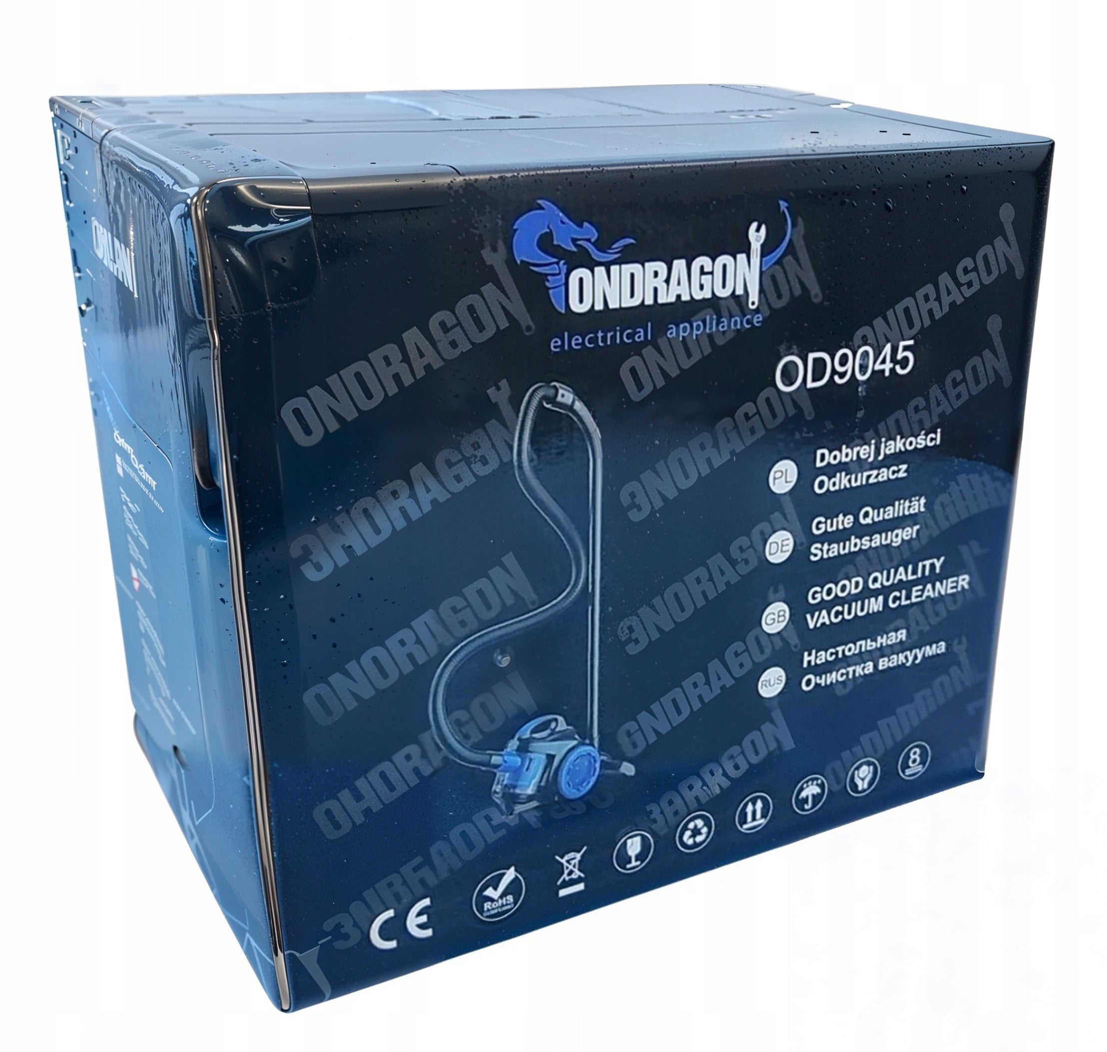 BAGLESS CYCLONE VACUUM CLEANER 3999W 2L ONDRAGON LIGHT HEPA FILTER POWERFUL EAN (GTIN) 5902193028173