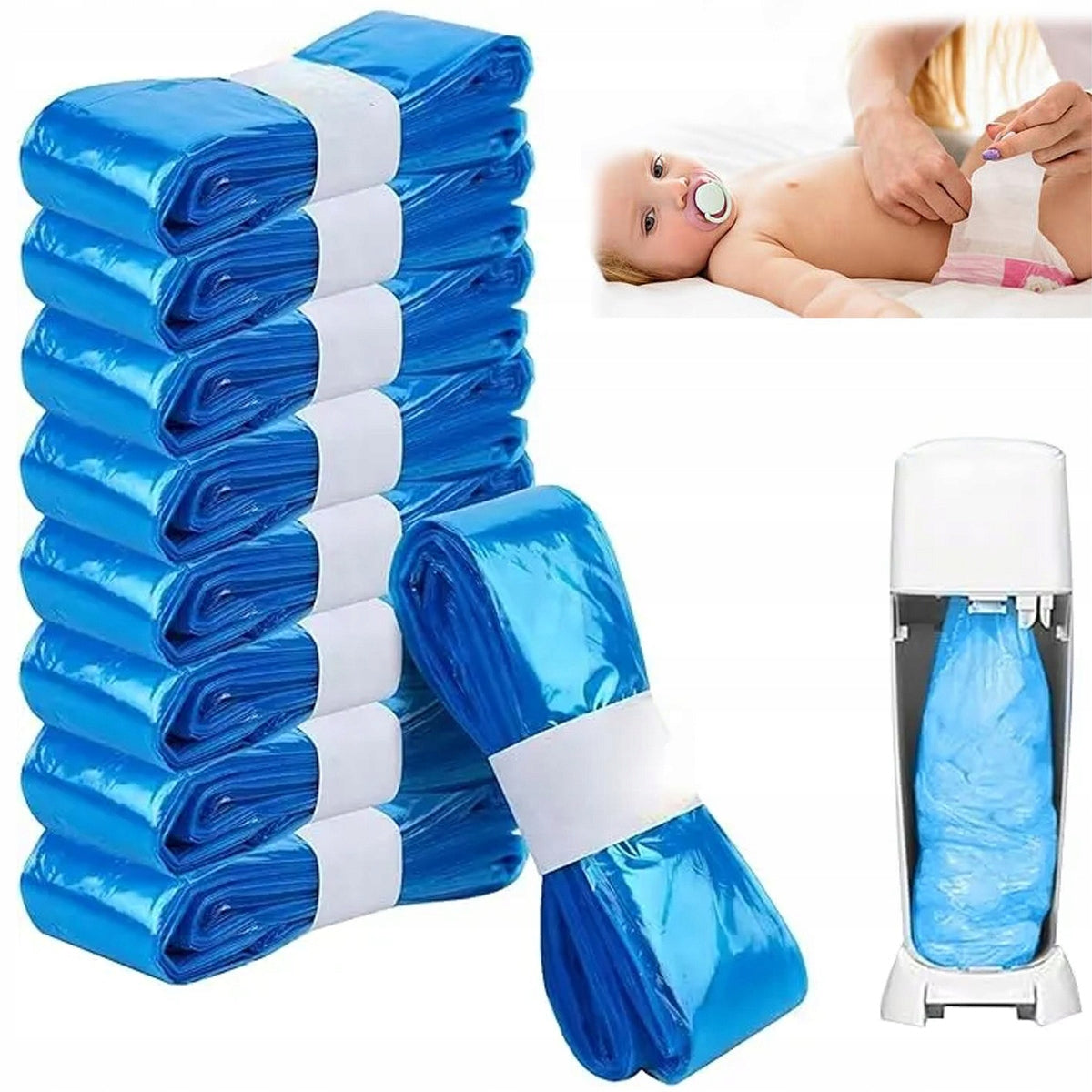 BAGS DIAPER CARTRIDGES FOR ANGELCARE LitterLocker 10PAK