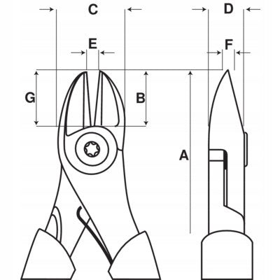 BAHCO 2101G-160 CUTTERS SIDE PLIERS ERGO Additional information hardened jaws