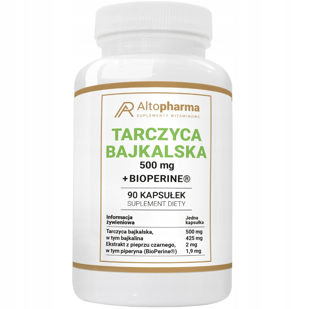 BAIKAL THYROID 500 mg + BIOPERINE Baikalin Calm Heart Immunity 90k